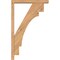 Ekena Millwork Merced Block Smooth Bracket w/ Offset Brace, Western Red Cedar, 3 1/2"W x 20"D x 32"H BKT0402X20X32MRC05SWR - alternate 3